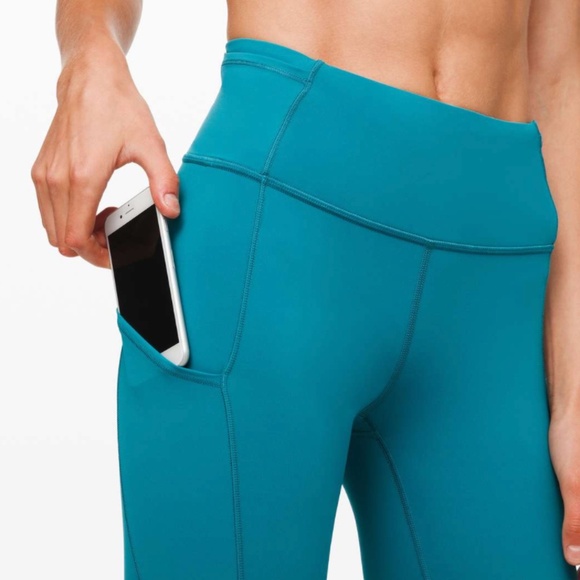 Lululemon Fast and Free Tight II 25" *Non-Reflective Nulux Ice Cave size 4 - Picture 2 of 7